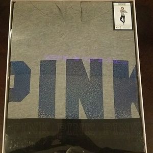 Pink pullover and yoga legging